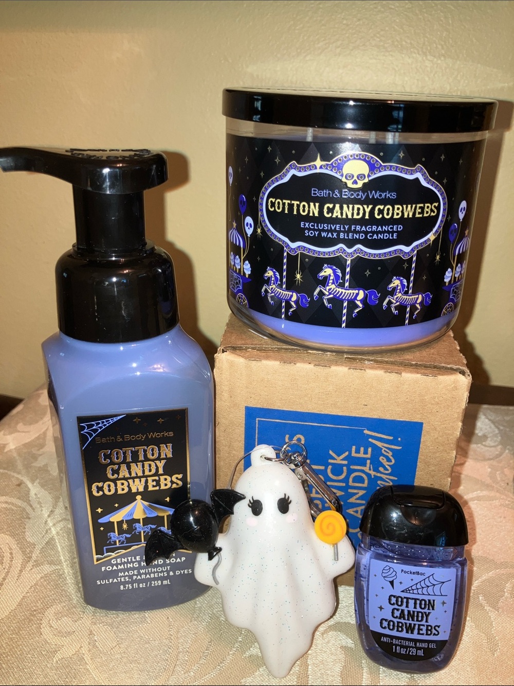 🖤Bath & Body Works Cotton Candy Cobwebs bundle NWT
